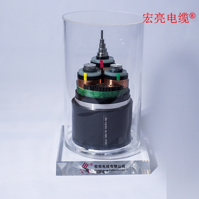 青海高压电缆 ZRC-YJLV22 26/35KV 3×400